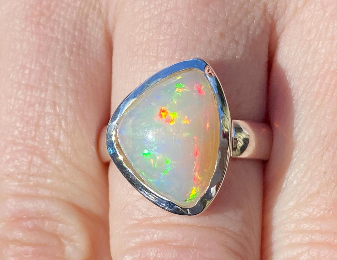 Ethiopian Opal Rings That Change Color In The Sun Natural Welo