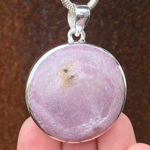 SOLD - RESERVED for DMH Rustic Deep set Pink Sapphire pendant in 925 Sterling Silver - 28x48mm (13mm deep) handmade statement pendant