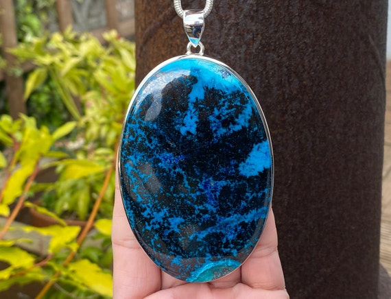 Azurite pendant shop