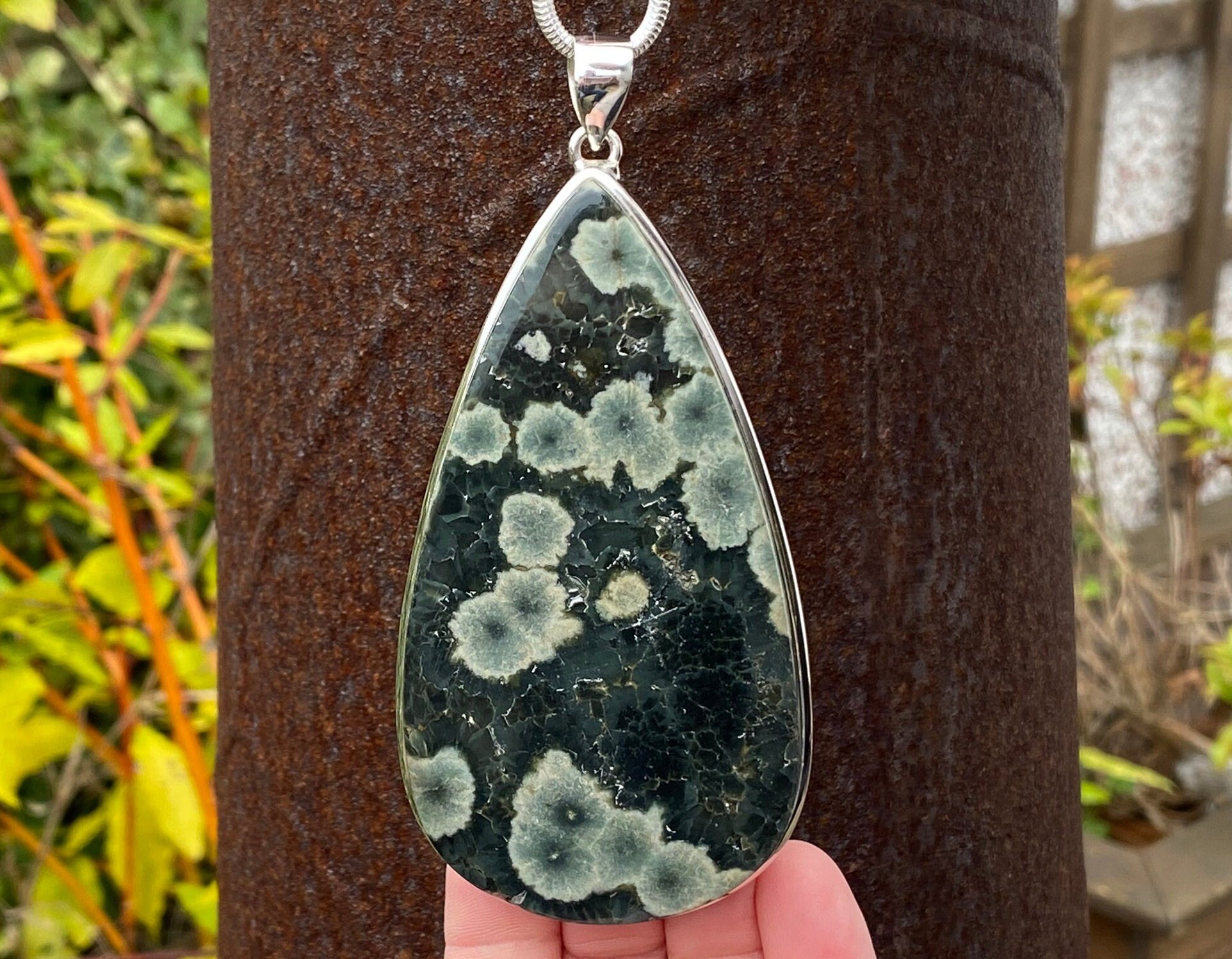 Ocean store jasper pendant