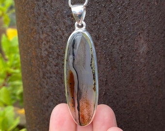 Color Printing Big long legs Agate Gemstone Pendant Necklace H1908 0620 Color Printing Big long legs Agate Gemstone Pendant Necklace H1908 0620