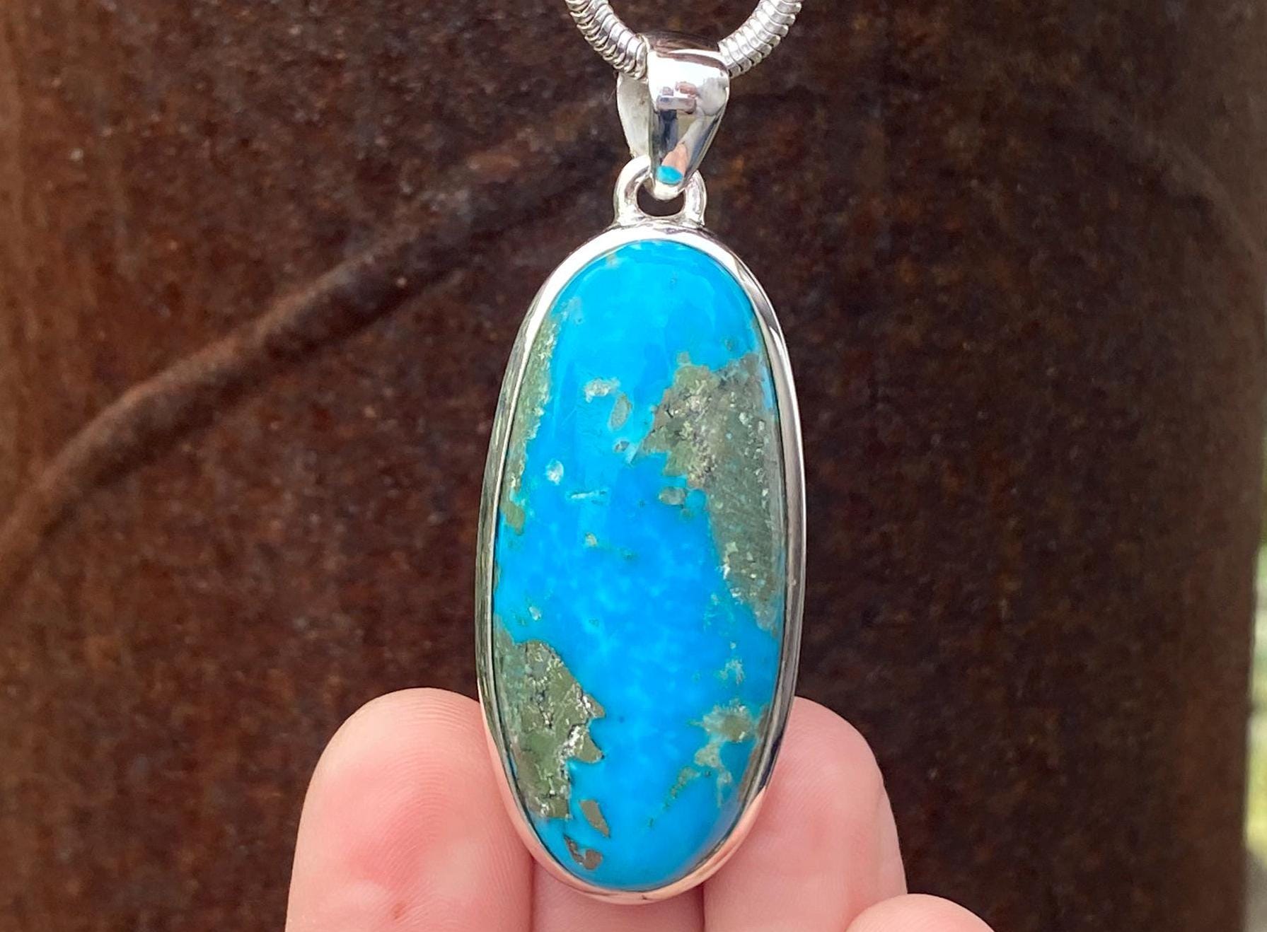 スリーピングビューティー ターコイズ＆パイライトペンダント 925