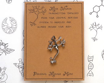 Motor Neuron Pin with Personalised Message