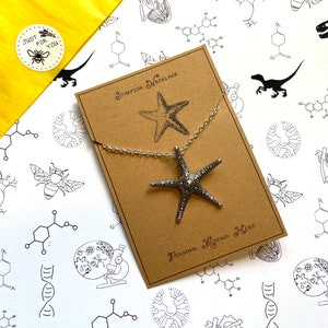 Starfish, Ocean, Sea life Necklace with Personalised Message