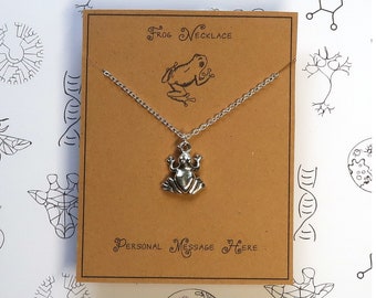 Kleine Kikkerketting met gepersonaliseerde Boodschap