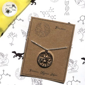 Phylogeny Tree of Life Necklace with Personalised Message