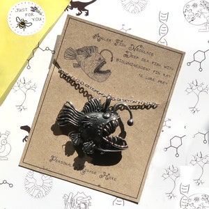 Anglerfish Pendant with Personalised Message