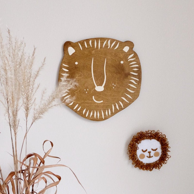 Lion Head Wall Decor - Etsy
