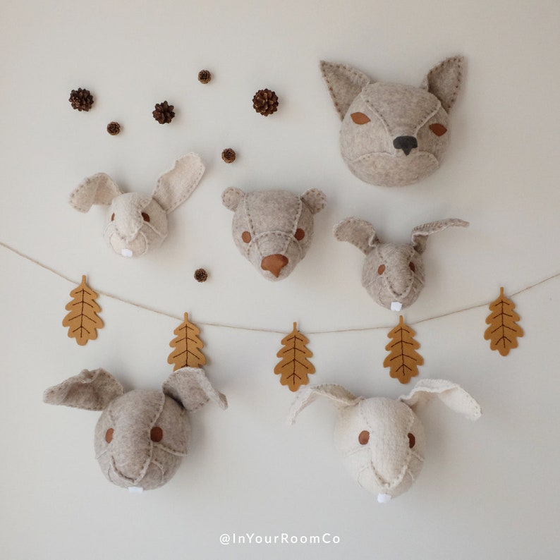 White Bunny Rabbit Wall Decor Hanging Faux Taxidermy Head - Etsy