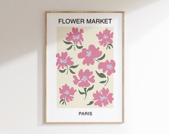 Flower Market Print Purple