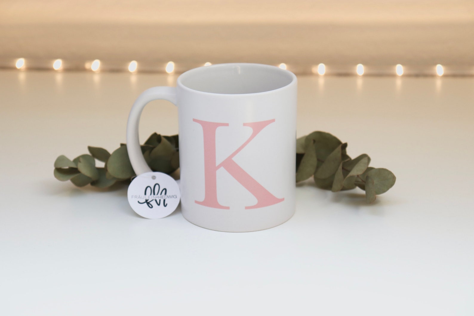 Cup Ceramic cup Letter Personalized Etsy