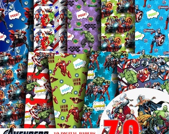 Avengers Clipart, Super Heroes Clipart, Png , Avengers, Birthday, Digital Paper, sublimation, Party, Scrapbooking. Background. Packing.