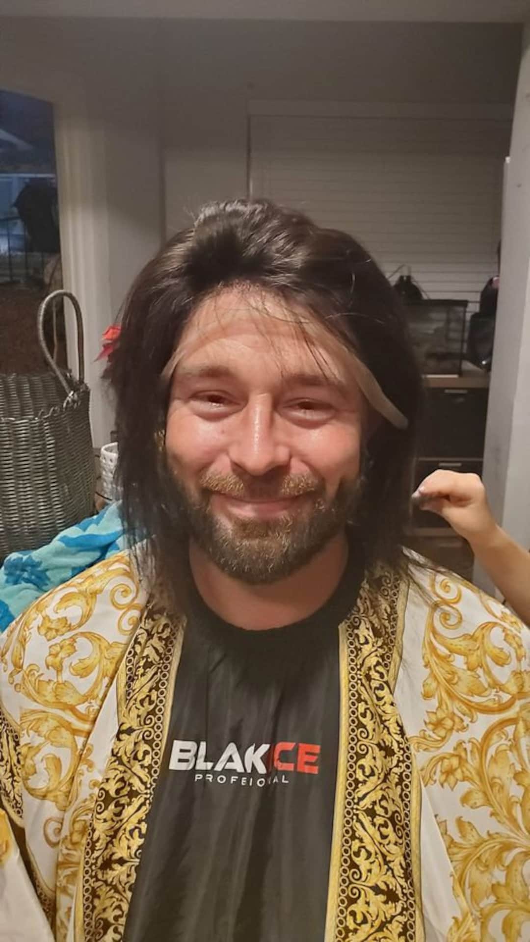 Mens Collar Length Wig 8 Inches Etsy