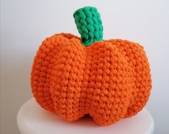 grosse citrouille au crochet