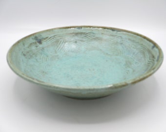 Seafoam Green Shallow Bowl