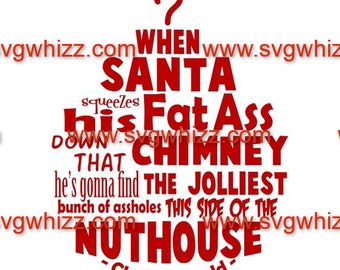 Santa S Fat Ass Etsy