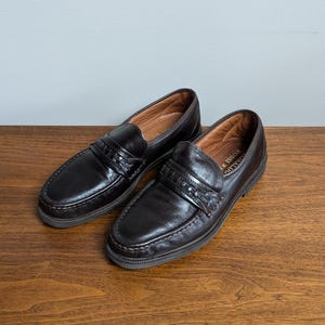 Vintage Italian Leather Loafers Size 12 / Ronaldo Rossi Men&#39;s Shoes / Free US Shipping