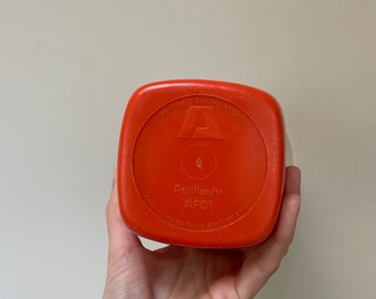 Lampe De Camping AFC Orange Vintage Années 70 – Portable, 6V, Testée