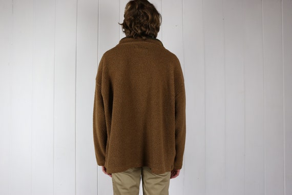 Vintage Men's Fall Sherpa Sweater / Teddy Sweater… - image 5