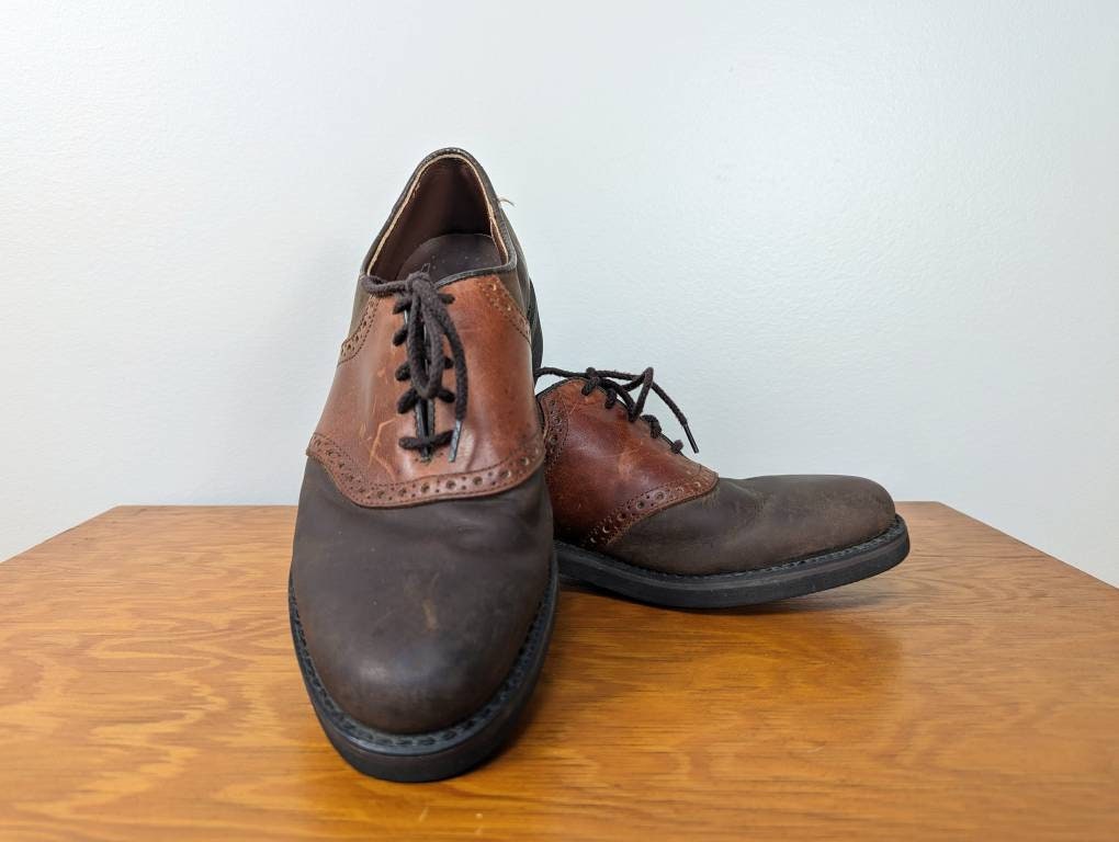 Mens Saddle Shoes Etsy