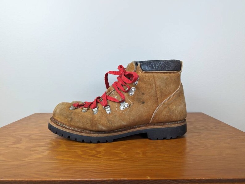 Vintage Men's Kinney Colorado Brown Suede Lace up Hiking Boots / Work