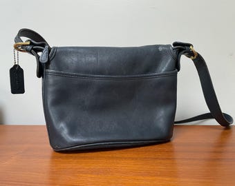 Vintage Coach 4150 Fletcher Saddle Bucket Crossbody Bag / Free US