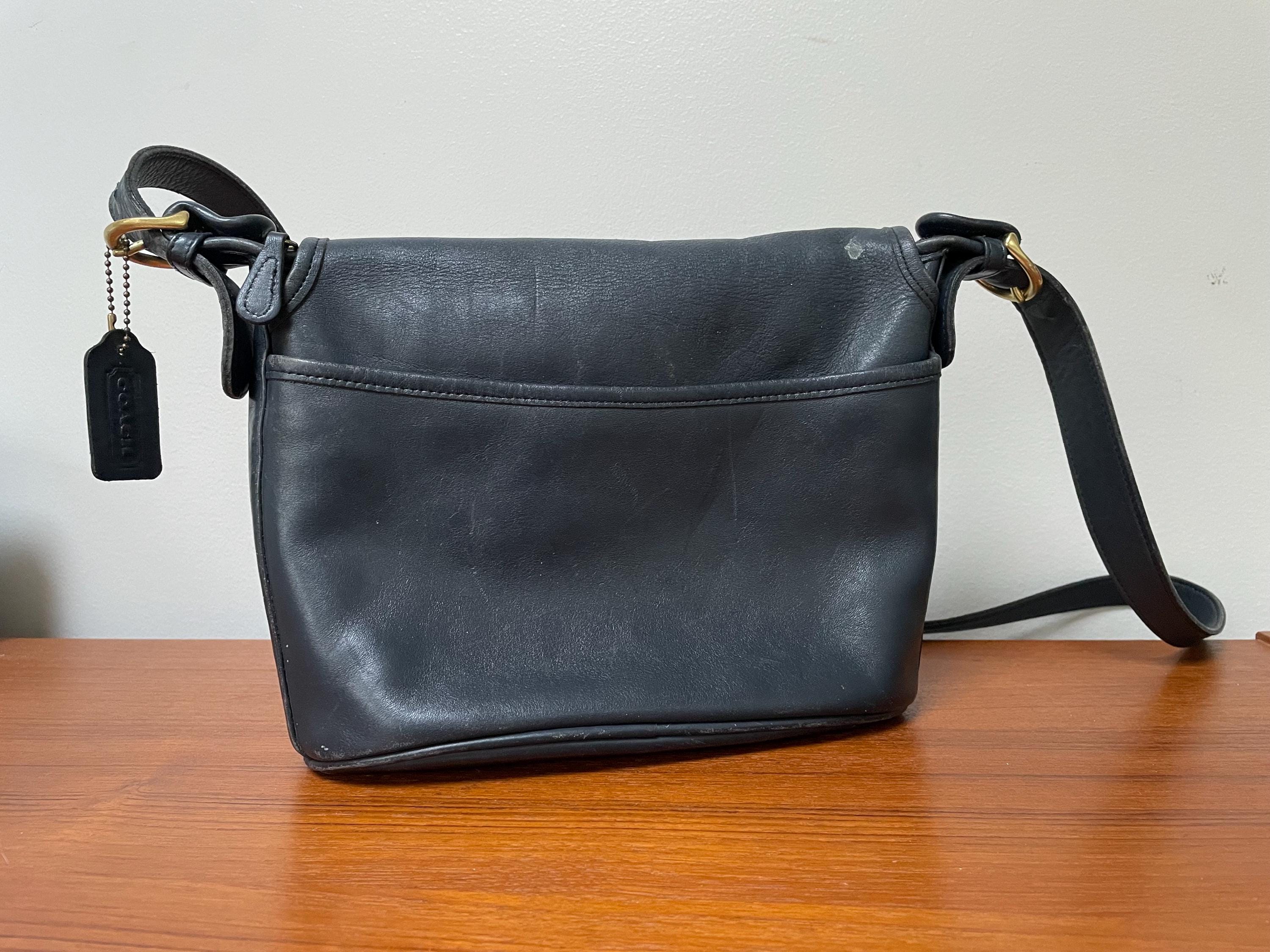 Vintage Coach 4150 Fletcher Saddle Bucket Crossbody Bag / Free US