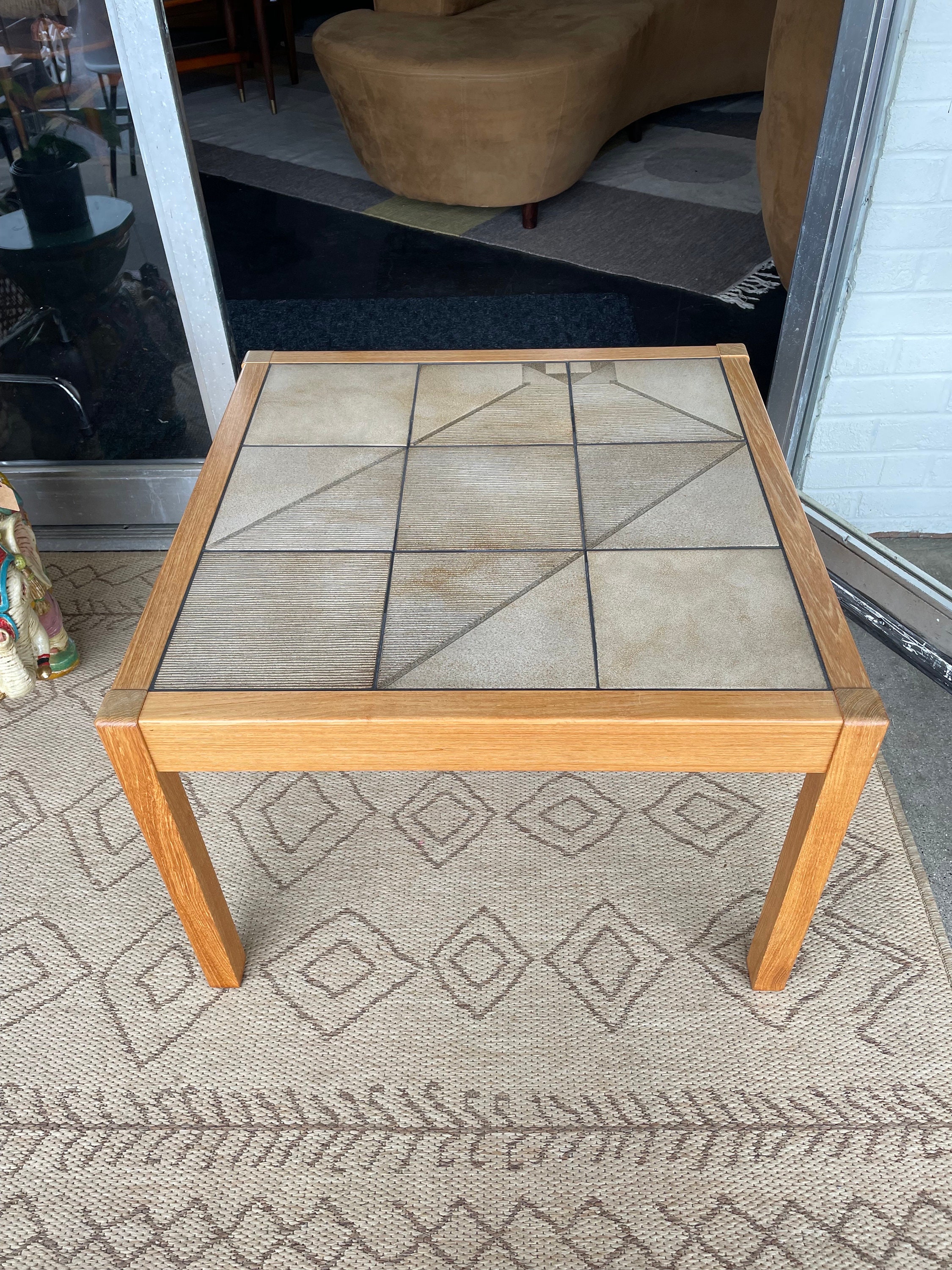 Mcm Tile Top Table - Etsy Mcm Tile Top Table - Etsy