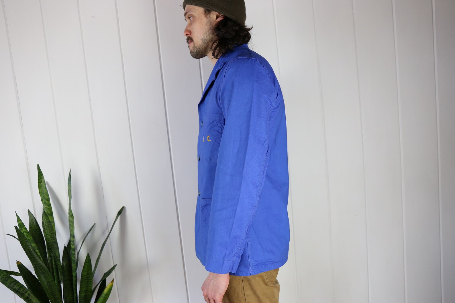 Vintage 50's Angelica Uniforms Blue Button Down Long Etsy