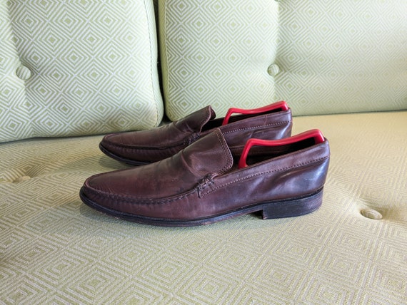 Buy Vintage Brown Leather Cole Haan Slip-ons / Men display picture 3