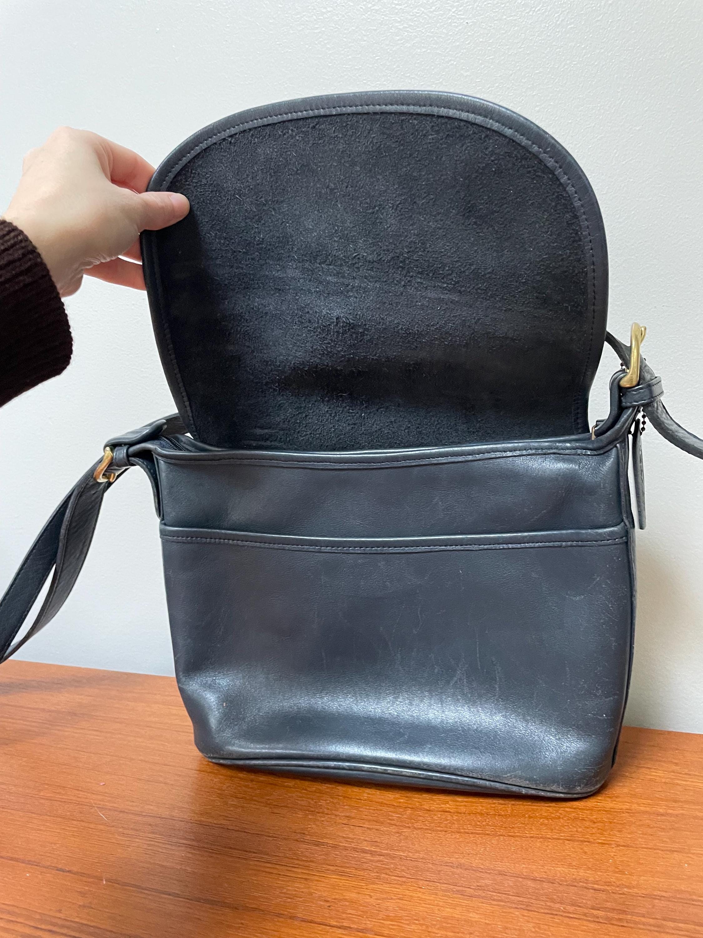 Vintage Coach 4150 Fletcher Saddle Bucket Crossbody Bag / Free US
