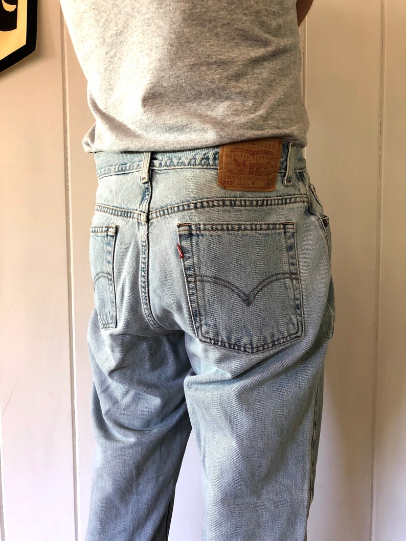 Vintage Levi's 512 Light Wash Denim Jeans / Levi Strauss / | Etsy