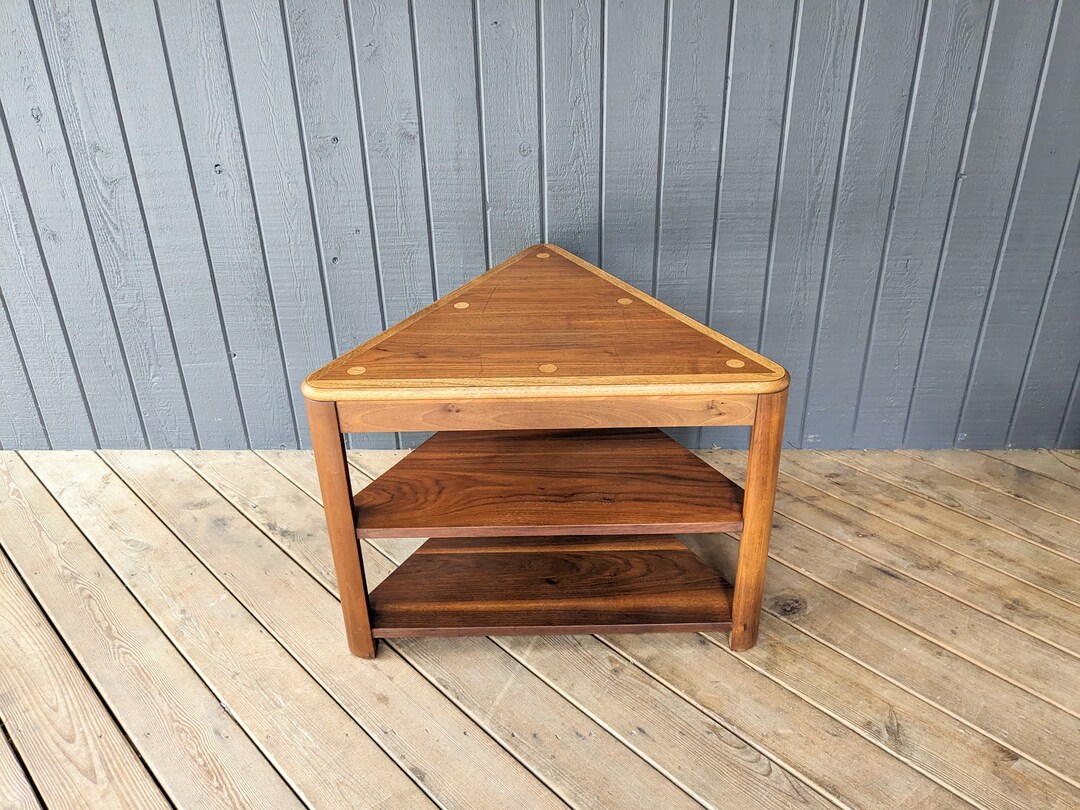 Vintage 70s Lane Guitar Pick Side Table With Polka Dots / Free Etsy