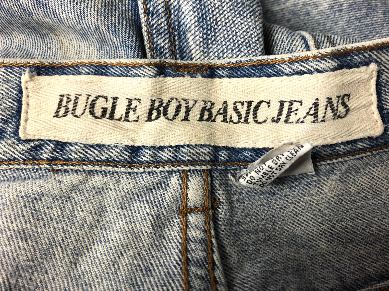 Vintage Bugle Boy Acid Wash Slim Fit Jeans / 1980's Denim Etsy