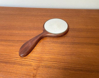 Vintage Wood Handheld Vanity Mirror / Vanity Decor / Gift for Her / Free US Shipping