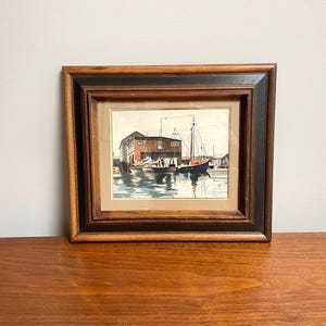Vintage 1940's Framed Wall Art - Etsy