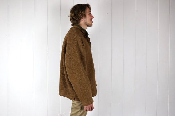 Vintage Men's Fall Sherpa Sweater / Teddy Sweater… - image 4