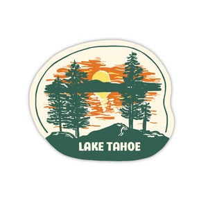 Vintage Style Sticker - Lake Tahoe