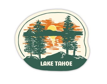 Vintage Style Sticker - Lake Tahoe