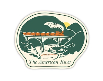 Vintage Style Sticker - The American River