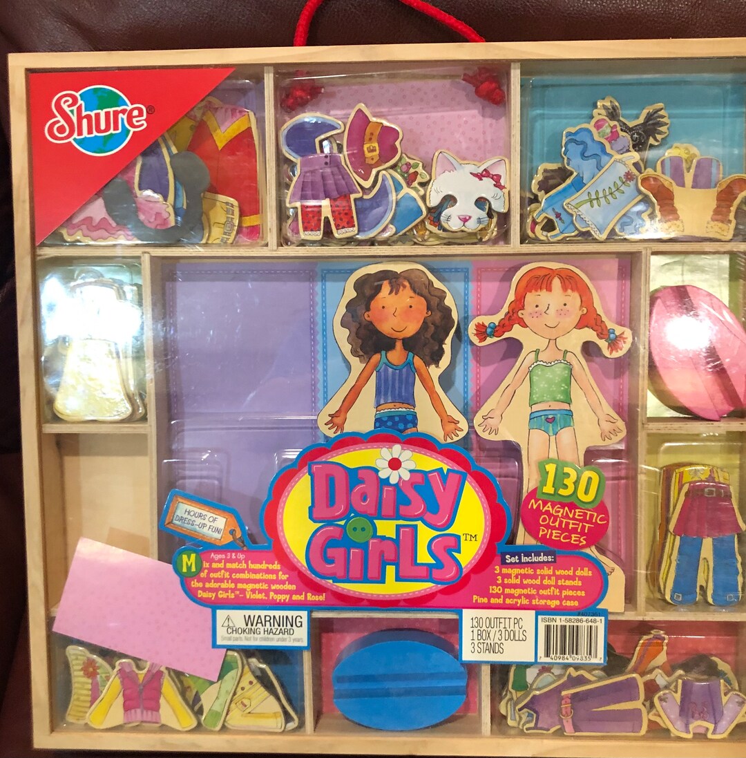 Daisy Girls Dress up Dolls by Shure Etsy Canada