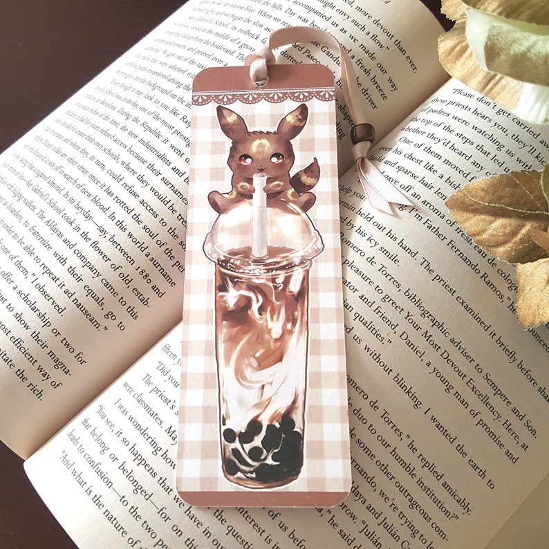 Pokemon Eeveelution Bookmarks Bubble Tea Eevee Vaporeon | Etsy