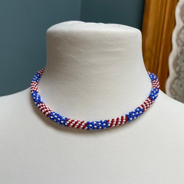 Hand Made Seed Beads Necklace Etsy