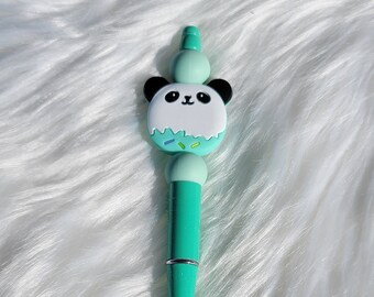 Pluma de cuentas / Pluma de cuentas de silicona / Cuentas de silicona / Pluma linda / Regalo