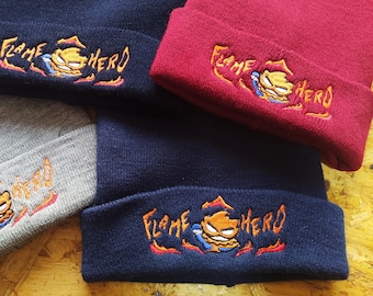 Flame Hero / hell flame beanie