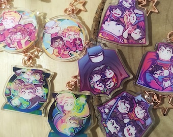 batfam / batfamily / superfamily / lantern / speed hero / hero families keychain