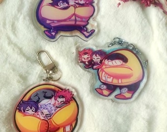Fat team keychains