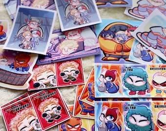 Heroe / Villain Sparply stickers &  Glossy Sticker sheet
