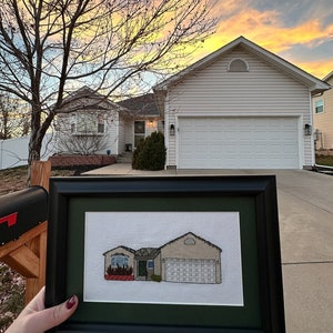 Custom Cross Stitch of a Special Building - One-of-A-Kind Gift for Newlyweds, Homeowners, or Graduates