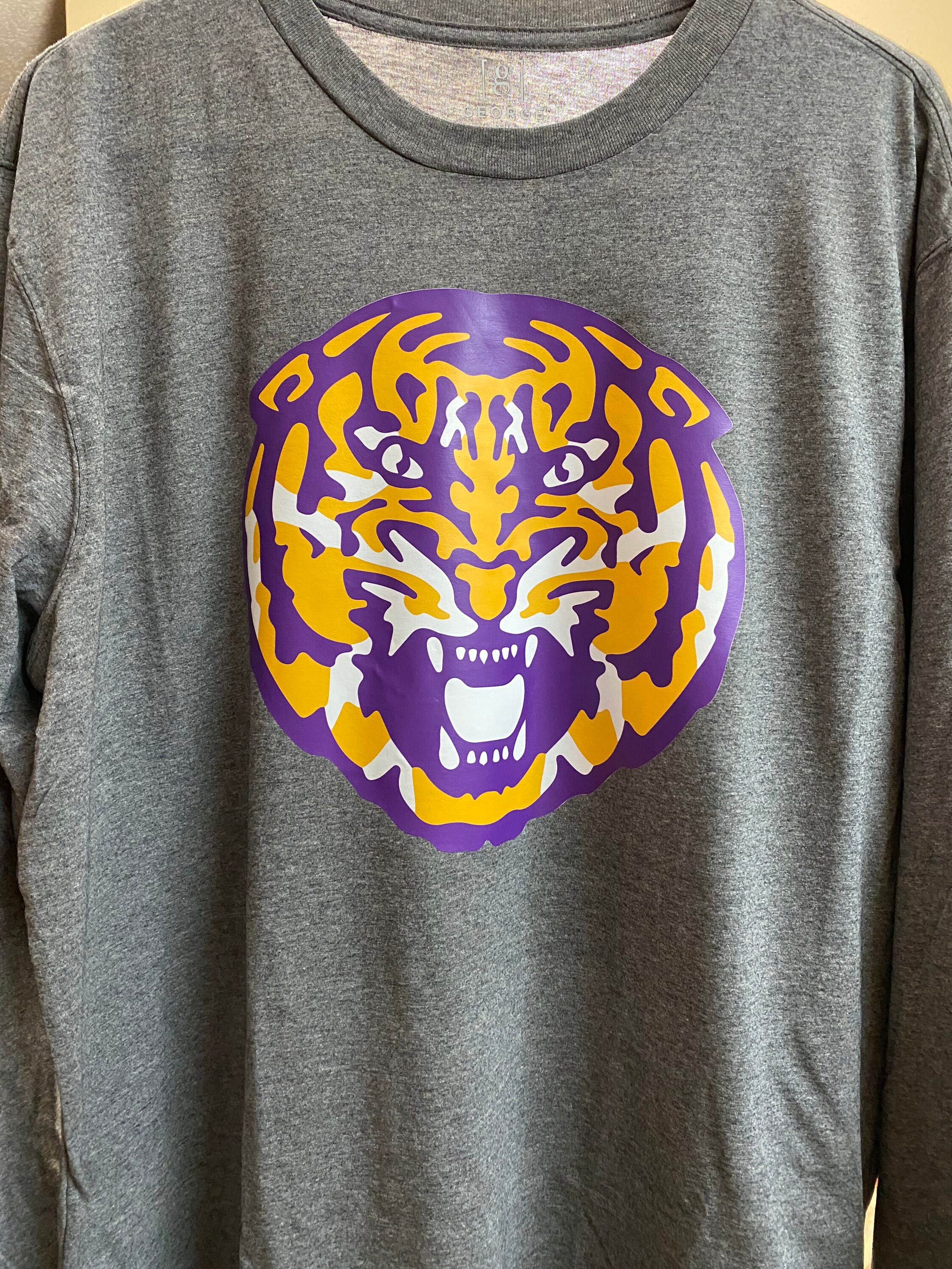 LSU Tigers Louisiana Tigers Vinyl Shirt - Etsy